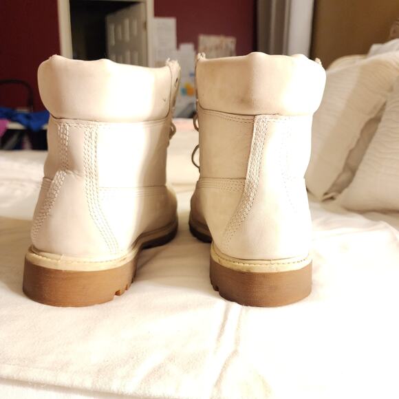 Timberland Cream Leather Primaloft 400 Gram Waterproof Boots Sz 10.5W Men Like N main image 14